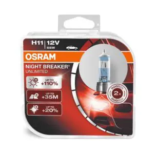 Žarnice H11 OSRAM Night Breaker Unlimited - DUO pack