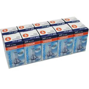Halogen žarnice Osram H7 12V 55W, komplet 10 žarnic